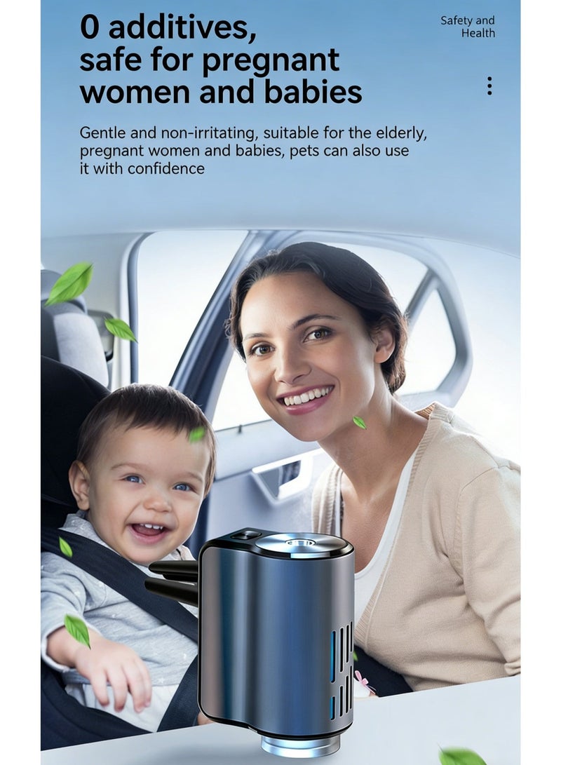 جهاز تعطير سيارات ذكي يعمل بتقنية الذكاء الاصطناعي، يتميز بإضاءة محيطية متغيرة، ووظيفة استشعار ذكية، وتحكم بثلاثة مستويات للرش، وهيكل مصنوع من سبائك الألومنيوم لضمان رائحة تدوم طويلاً. (أزرق) - Image 4